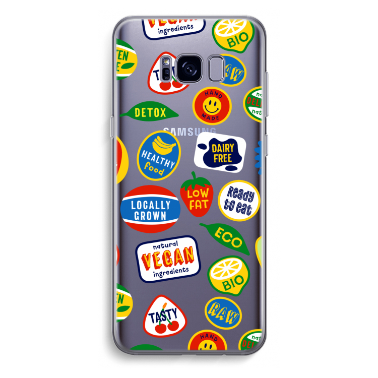 Fruitsticker: Samsung Galaxy S8 Plus Transparant Hoesje