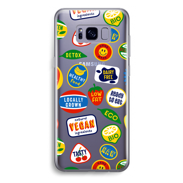 Fruitsticker: Samsung Galaxy S8 Plus Transparant Hoesje
