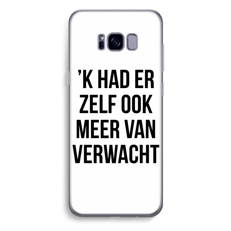 Meer verwacht: Samsung Galaxy S8 Plus Transparant Hoesje