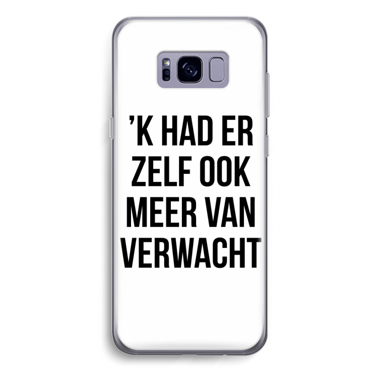Meer verwacht: Samsung Galaxy S8 Plus Transparant Hoesje