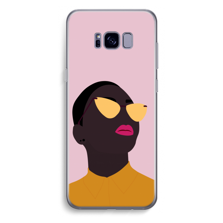 Yellow glasses: Samsung Galaxy S8 Plus Transparant Hoesje