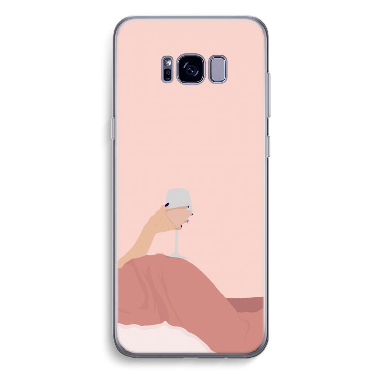 Wine: Samsung Galaxy S8 Plus Transparant Hoesje