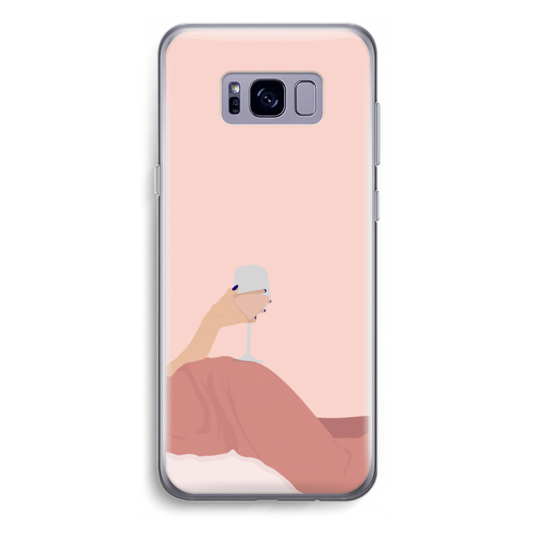 Wine: Samsung Galaxy S8 Plus Transparant Hoesje
