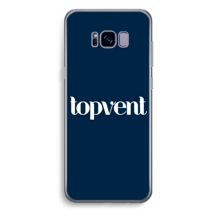 Topvent Navy: Samsung Galaxy S8 Plus Transparant Hoesje