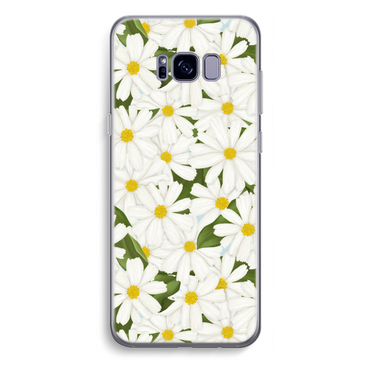 Summer Daisies: Samsung Galaxy S8 Plus Transparant Hoesje