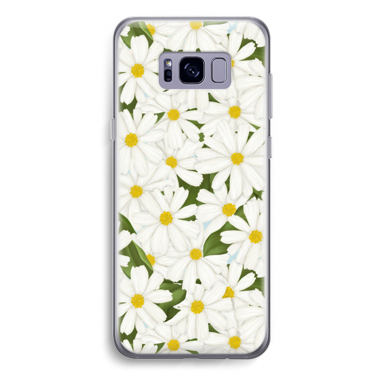 Summer Daisies: Samsung Galaxy S8 Plus Transparant Hoesje