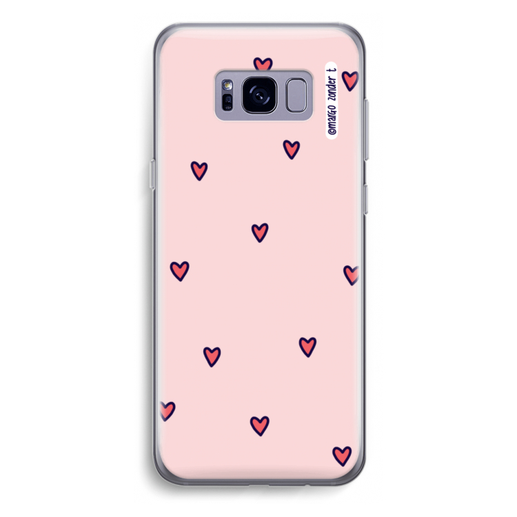 Hartjes: Samsung Galaxy S8 Plus Transparant Hoesje
