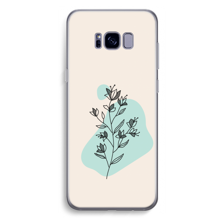 Violets are blue: Samsung Galaxy S8 Plus Transparant Hoesje