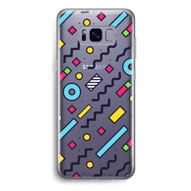 8-bit N°8: Samsung Galaxy S8 Plus Transparant Hoesje