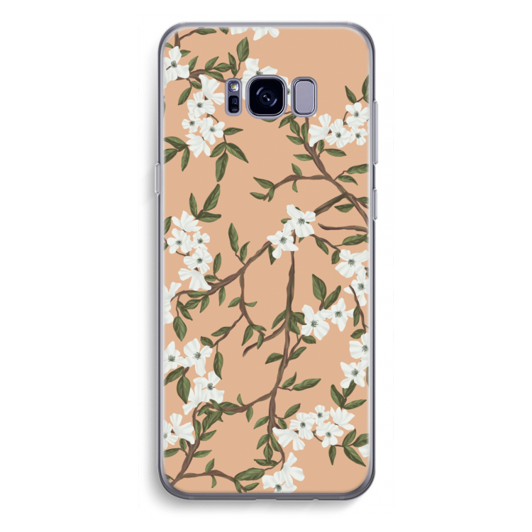 Blossoming spring: Samsung Galaxy S8 Plus Transparant Hoesje