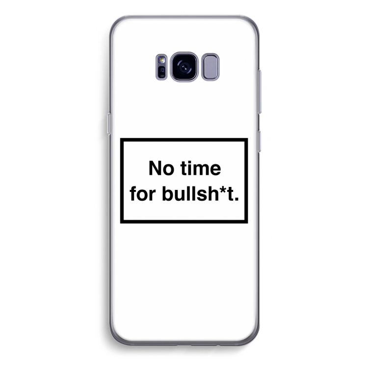 No time: Samsung Galaxy S8 Plus Transparant Hoesje