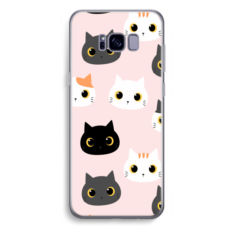 Katten: Samsung Galaxy S8 Plus Transparant Hoesje