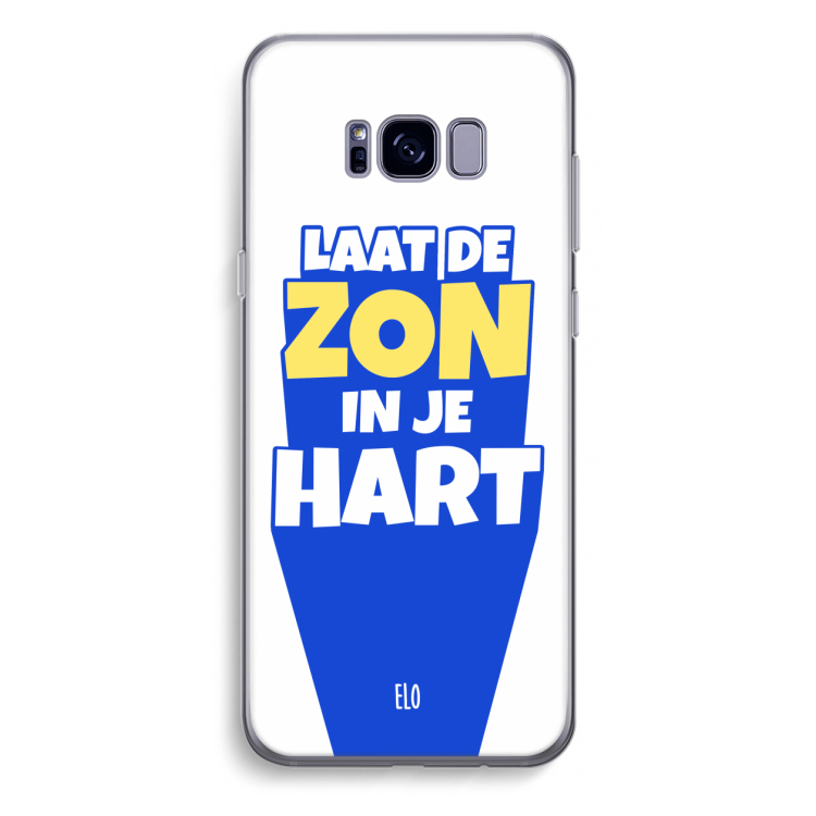 Laat de zon in je hart: Samsung Galaxy S8 Plus Transparant Hoesje