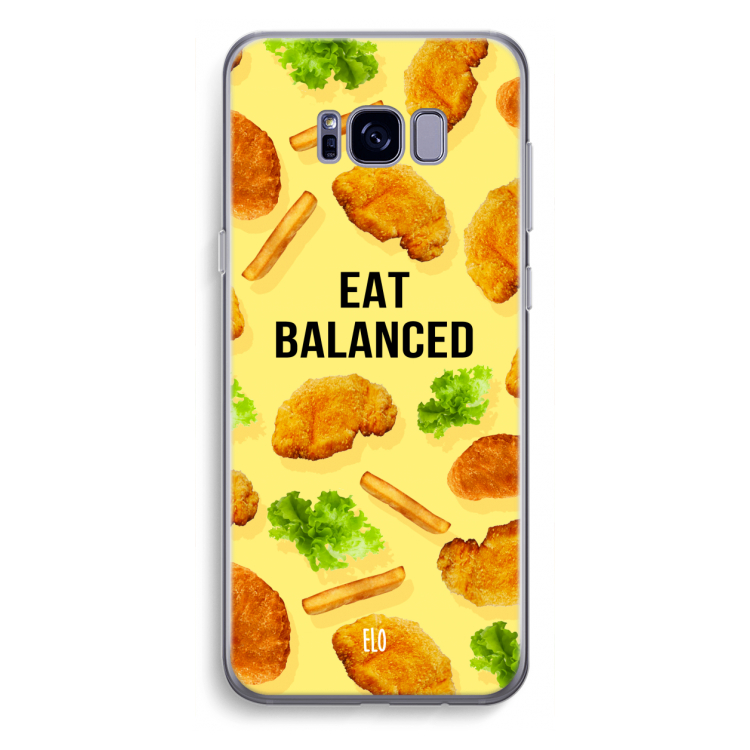 Eat Balanced: Samsung Galaxy S8 Plus Transparant Hoesje