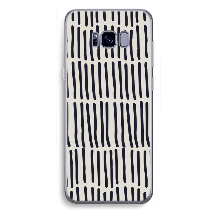 Moroccan stripes: Samsung Galaxy S8 Plus Transparant Hoesje