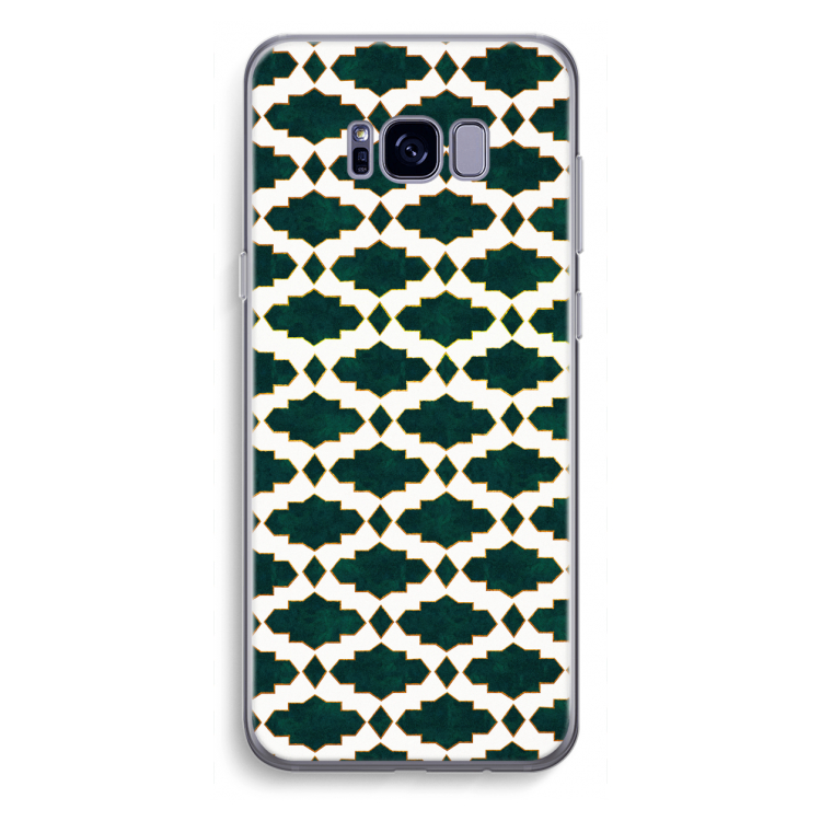 Moroccan tiles: Samsung Galaxy S8 Plus Transparant Hoesje