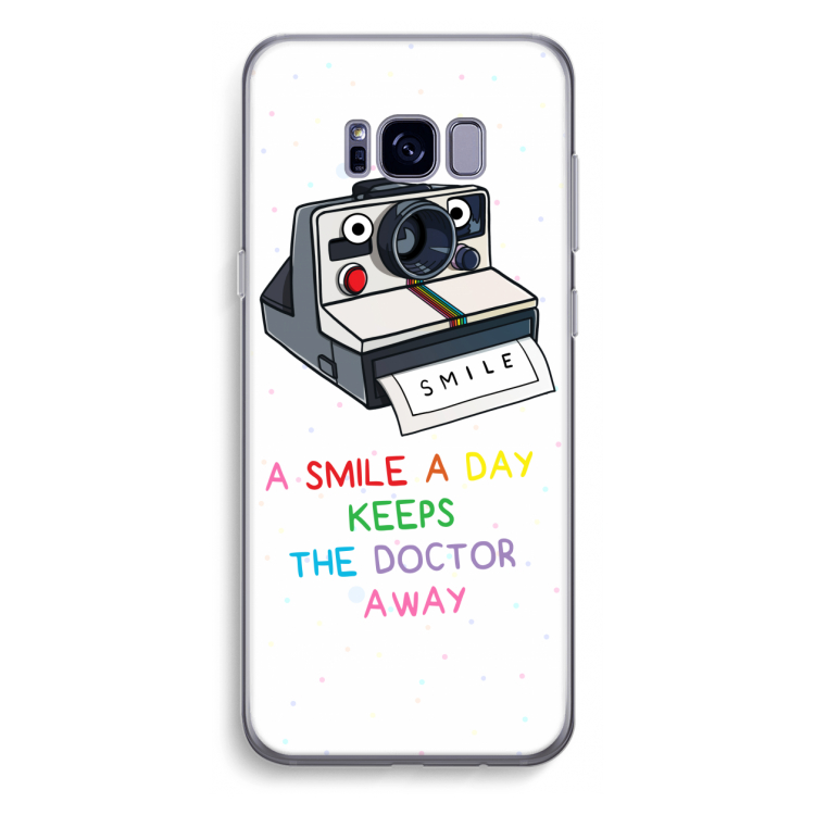 Smile: Samsung Galaxy S8 Plus Transparant Hoesje
