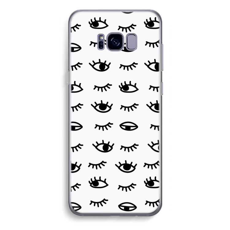Eye pattern #2: Samsung Galaxy S8 Plus Transparant Hoesje