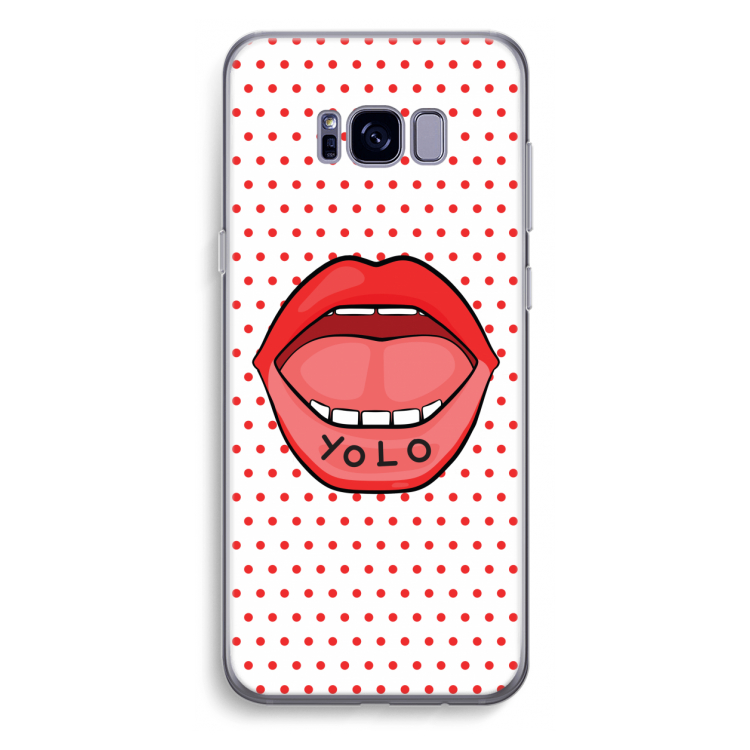 Yolo Denise: Samsung Galaxy S8 Plus Transparant Hoesje