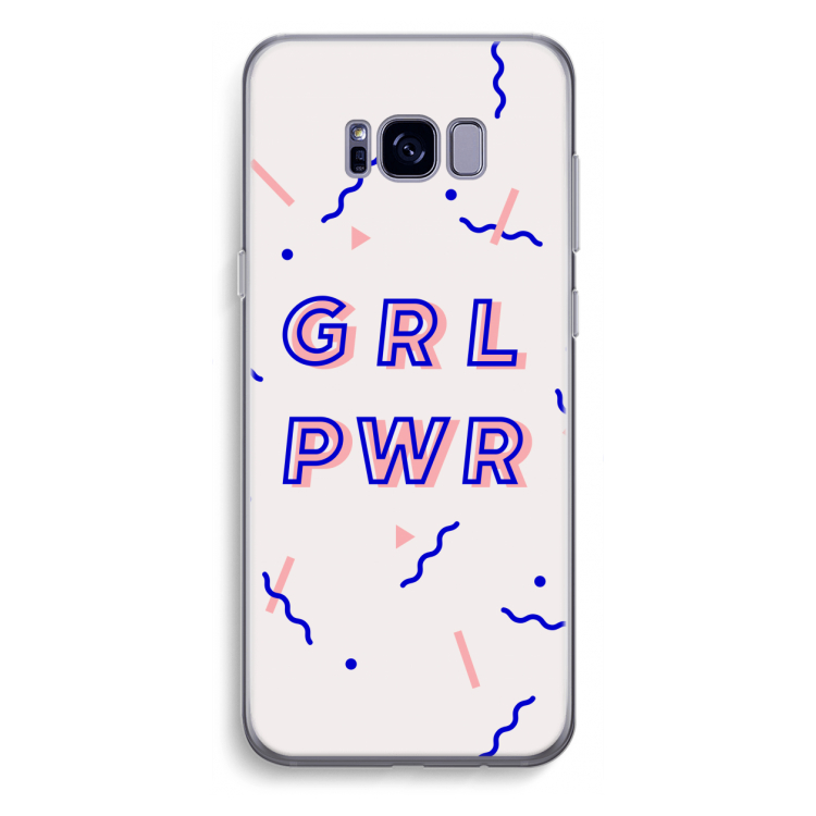 GRL PWR: Samsung Galaxy S8 Plus Transparant Hoesje