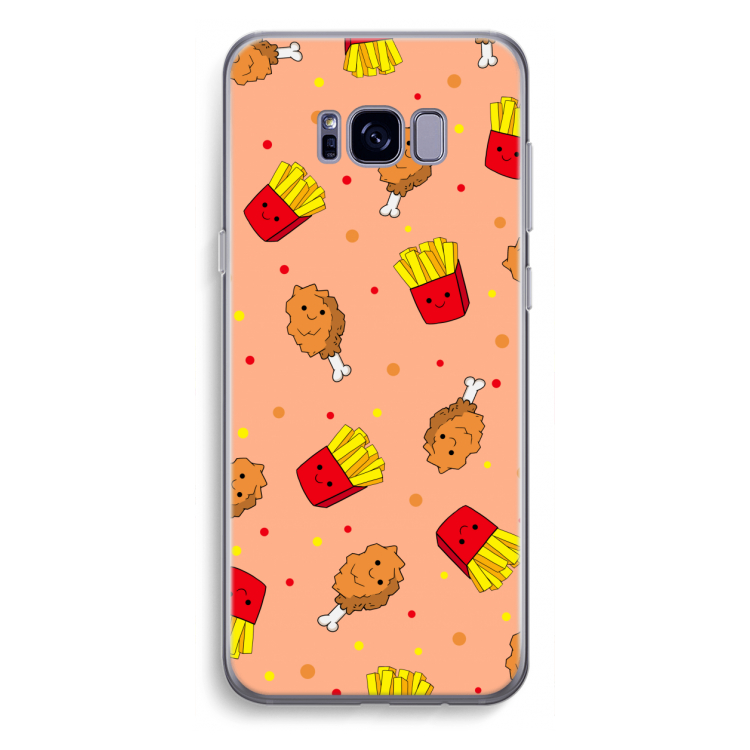 Chicken 'n Fries: Samsung Galaxy S8 Plus Transparant Hoesje
