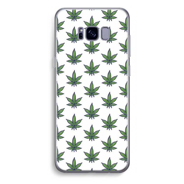 Weed: Samsung Galaxy S8 Plus Transparant Hoesje
