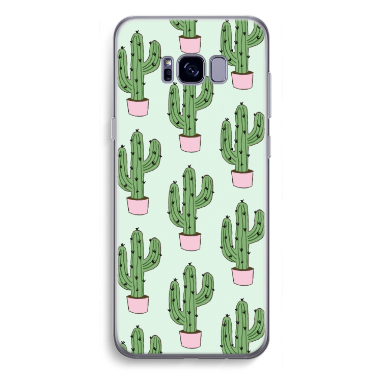 Cactus Lover: Samsung Galaxy S8 Plus Transparant Hoesje