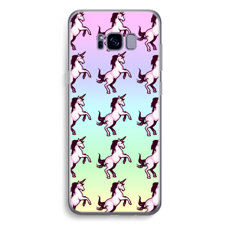 Musketon Unicorn: Samsung Galaxy S8 Plus Transparant Hoesje