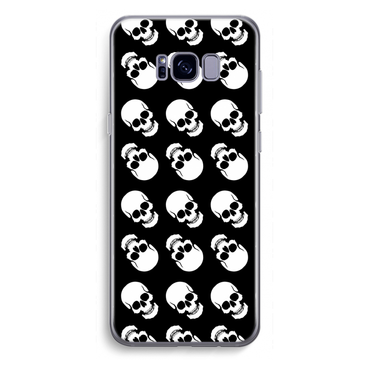 Musketon Skulls: Samsung Galaxy S8 Plus Transparant Hoesje