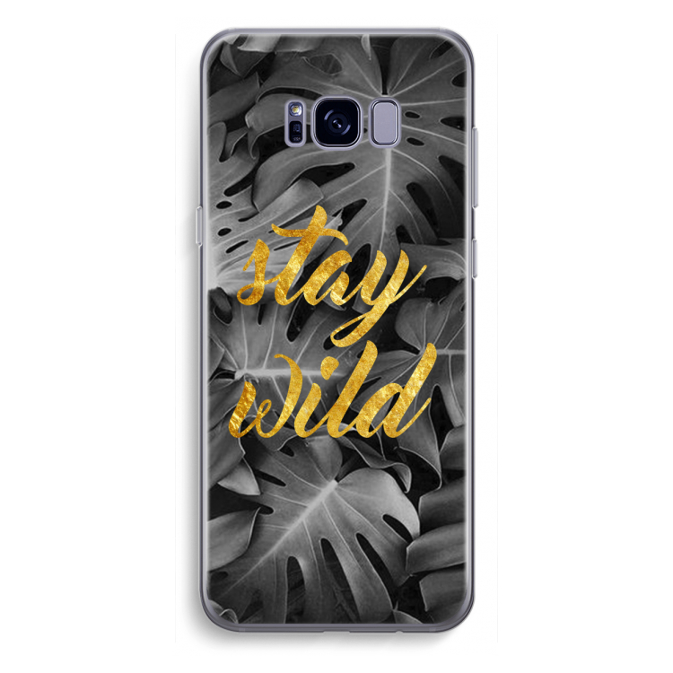 Stay wild: Samsung Galaxy S8 Plus Transparant Hoesje