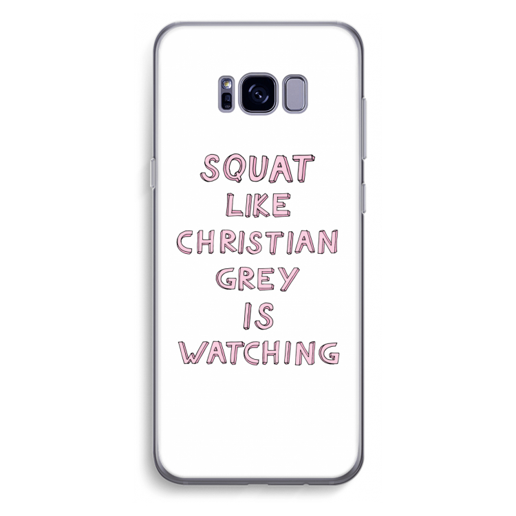 Christian Grey: Samsung Galaxy S8 Plus Transparant Hoesje