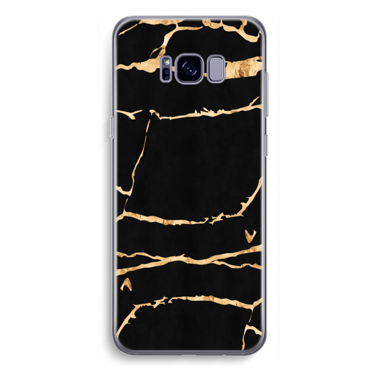 Gouden marmer: Samsung Galaxy S8 Plus Transparant Hoesje