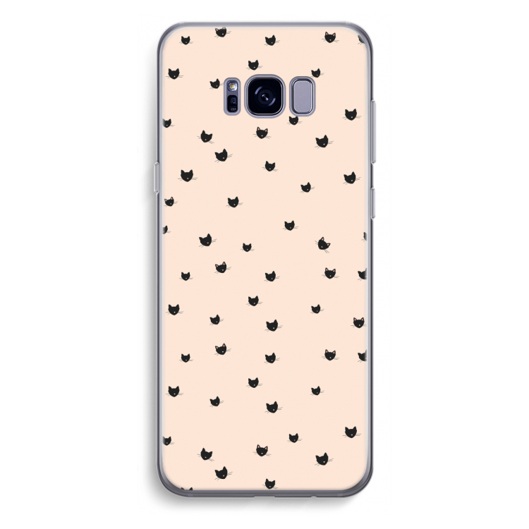 Kleine kattenkopjes: Samsung Galaxy S8 Plus Transparant Hoesje