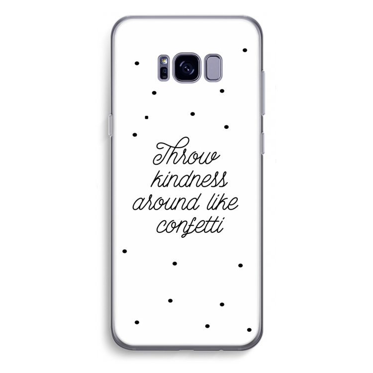 Confetti: Samsung Galaxy S8 Plus Transparant Hoesje