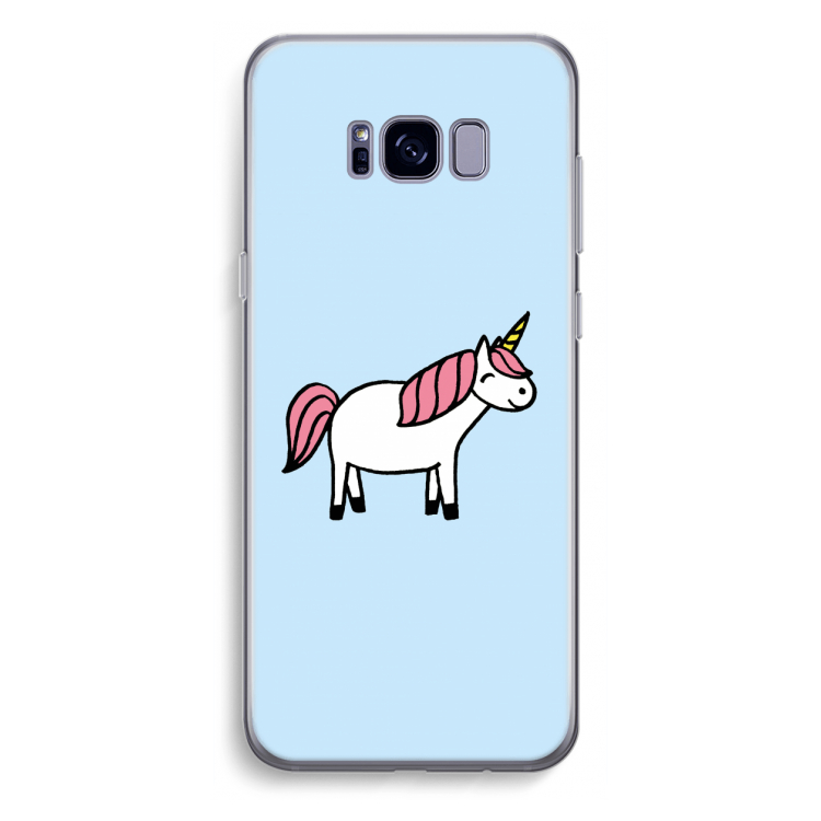 Eenhoorn: Samsung Galaxy S8 Plus Transparant Hoesje