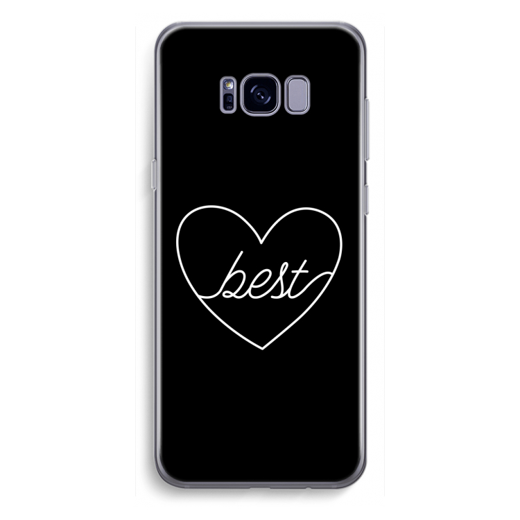 Best heart black: Samsung Galaxy S8 Plus Transparant Hoesje