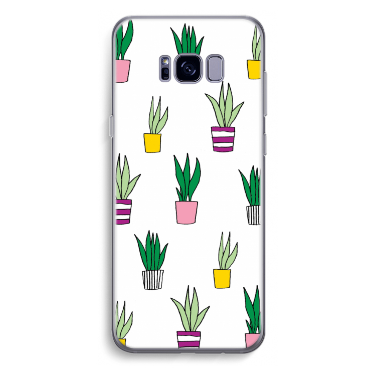Sanseveria: Samsung Galaxy S8 Plus Transparant Hoesje
