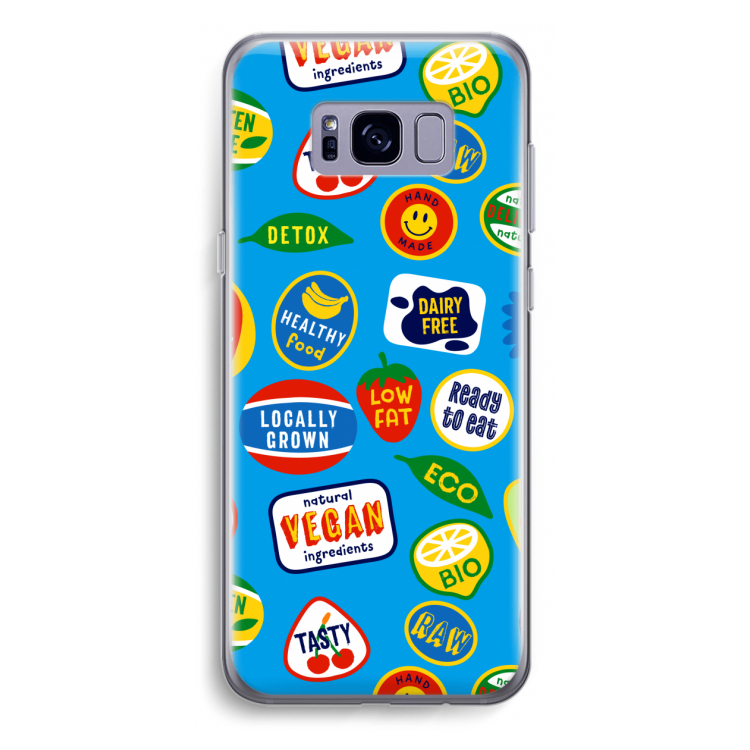 Fruitsticker: Samsung Galaxy S8 Plus Transparant Hoesje