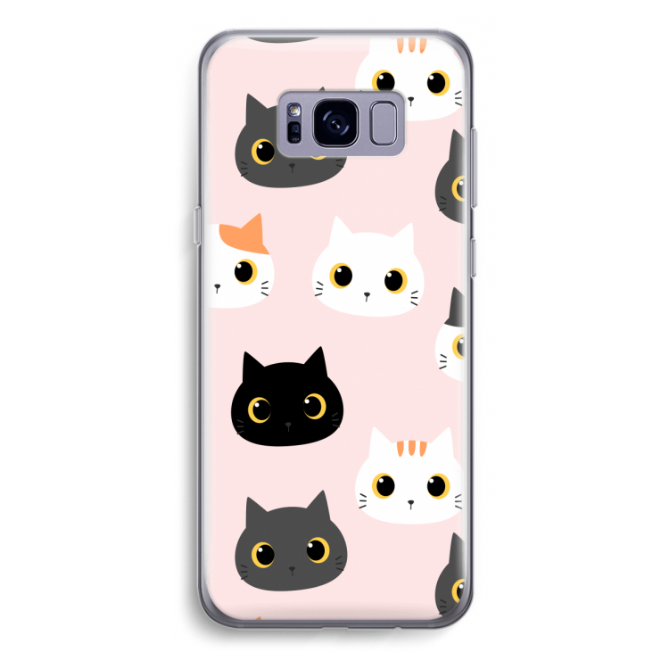 Katten: Samsung Galaxy S8 Plus Transparant Hoesje