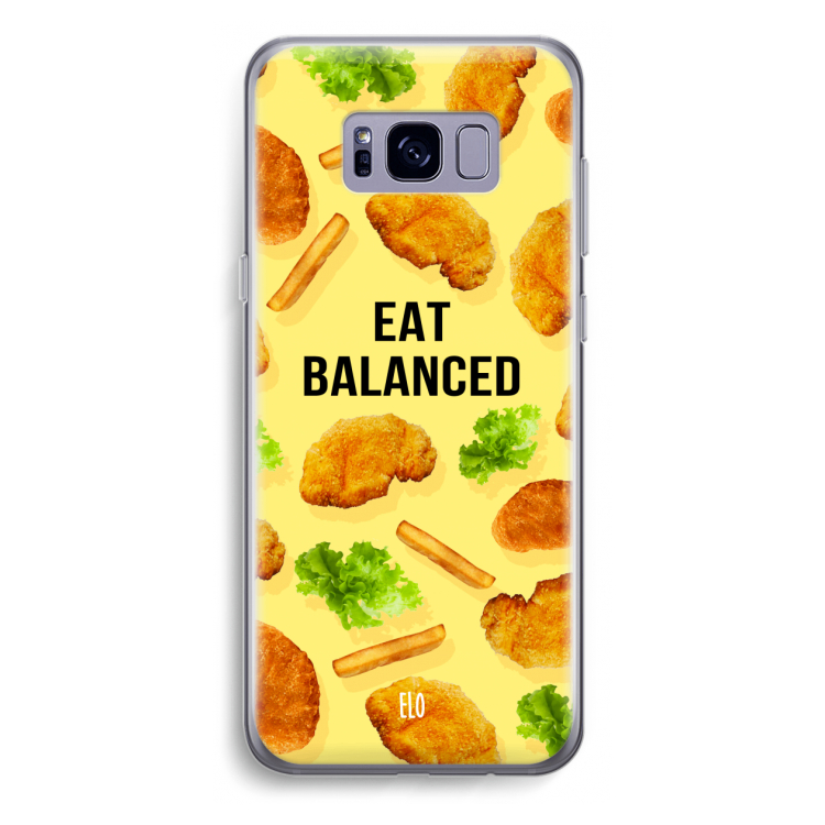 Eat Balanced: Samsung Galaxy S8 Plus Transparant Hoesje