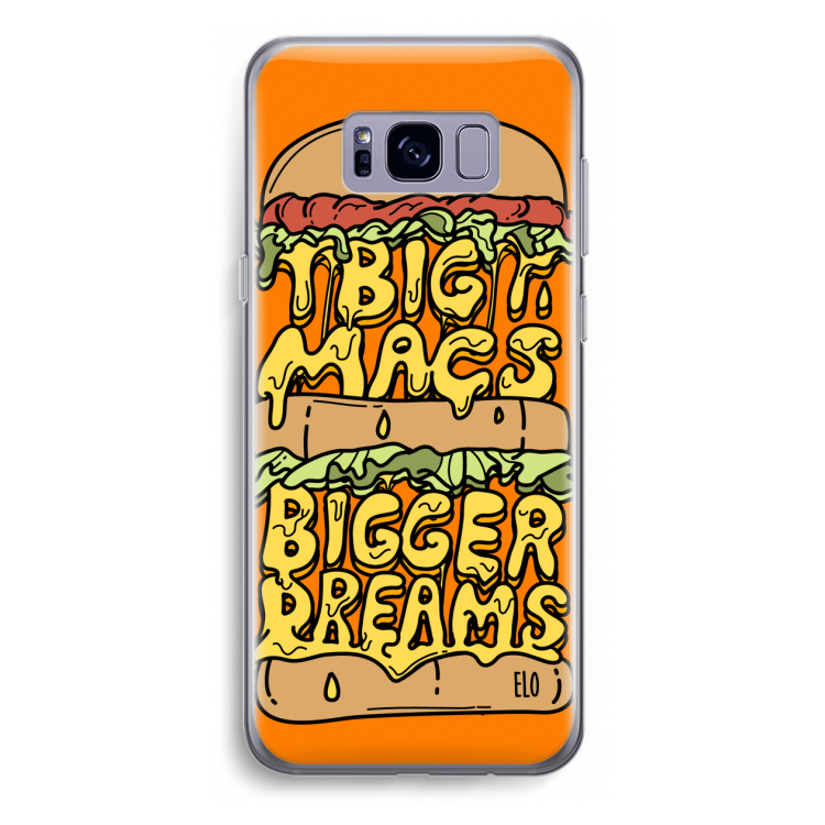Big Macs Bigger Dreams: Samsung Galaxy S8 Plus Transparant Hoesje