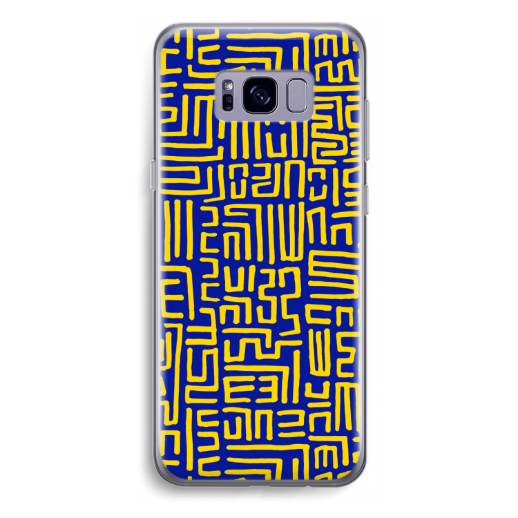 Majorelle Blue Print: Samsung Galaxy S8 Plus Transparant Hoesje