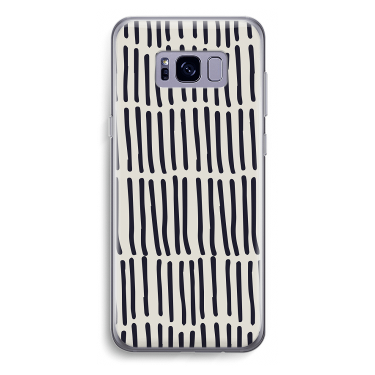 Moroccan stripes: Samsung Galaxy S8 Plus Transparant Hoesje