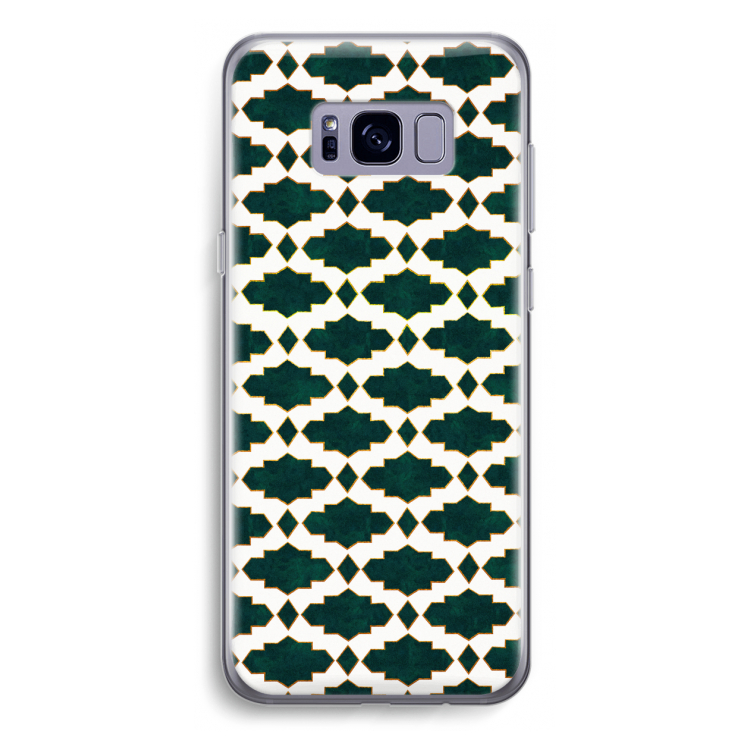 Moroccan tiles: Samsung Galaxy S8 Plus Transparant Hoesje