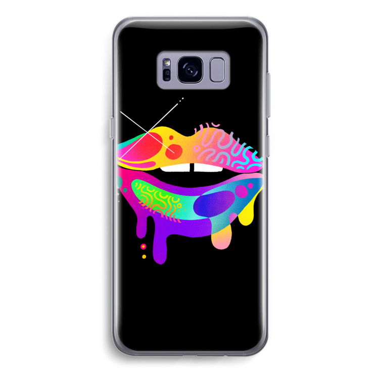 Lip Palette: Samsung Galaxy S8 Plus Transparant Hoesje