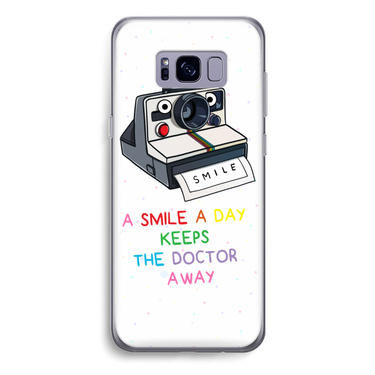 Smile: Samsung Galaxy S8 Plus Transparant Hoesje