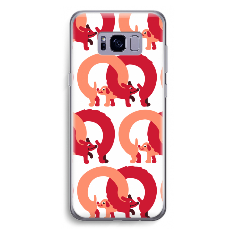 Dogs: Samsung Galaxy S8 Plus Transparant Hoesje