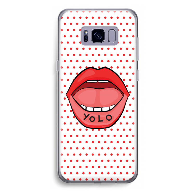 Yolo Denise: Samsung Galaxy S8 Plus Transparant Hoesje