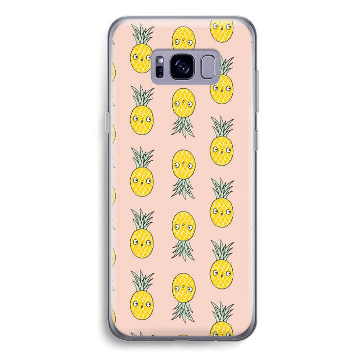 Ananas: Samsung Galaxy S8 Plus Transparant Hoesje