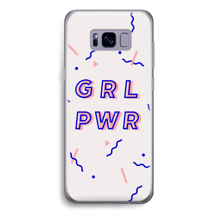 GRL PWR: Samsung Galaxy S8 Plus Transparant Hoesje
